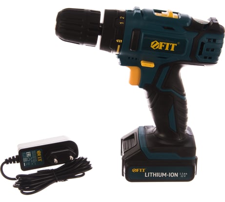 Аккумуляторная дрель-шуруповерт FIT 80186