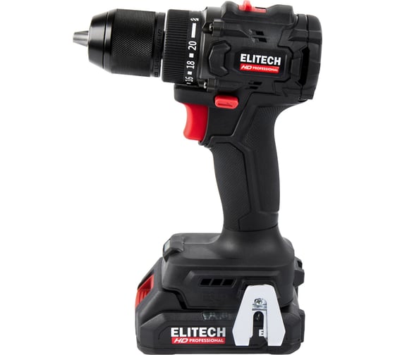 Аккумуляторная дрель Elitech CD 20SL2 (E2201.040.01) HD 205717