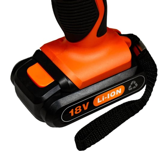 Дрель аккумуляторная Gramex HCD-18-2L (18В, пат-10мм, 2 скорости, аккум Li-Ion 2,0 А/ч) кейс, 2 акк (1/5) 4194