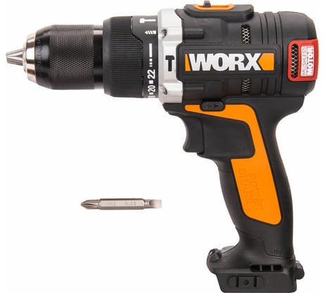 Ударная аккумуляторная бесщеточная дрель-шуруповерт WORX WX373.9