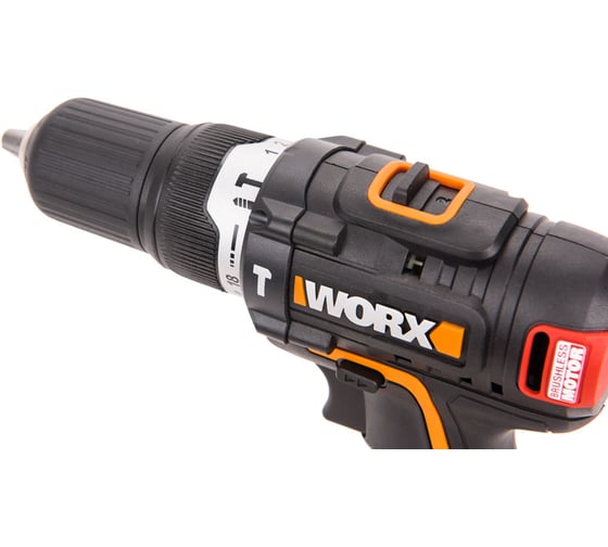 Ударная аккумуляторная бесщеточная дрель-шуруповерт WORX WX367.3