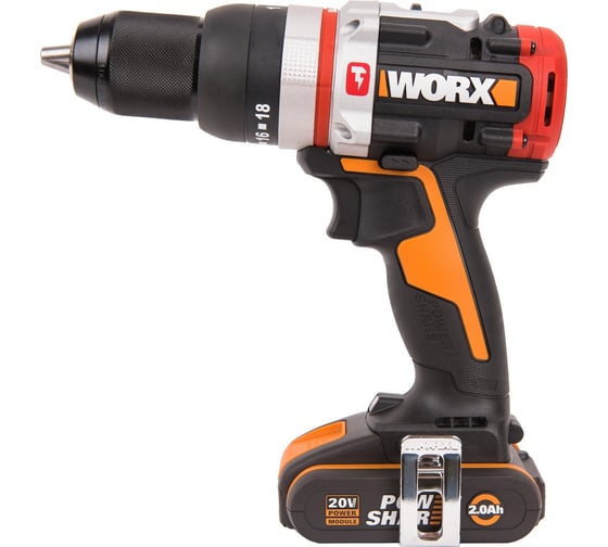 Аккумуляторная бесщеточная ударная дрель-шуруповерт WORX WX354 16451748