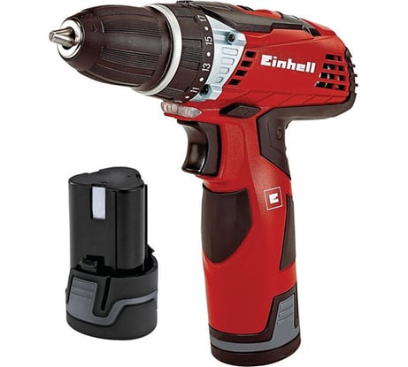 Аккумуляторная дрель Einhell TE-CD 12 Li, 12 В, 2ск, 30Нм, 2x2.0 Ач, вставной акк, кейс E-box 4513619