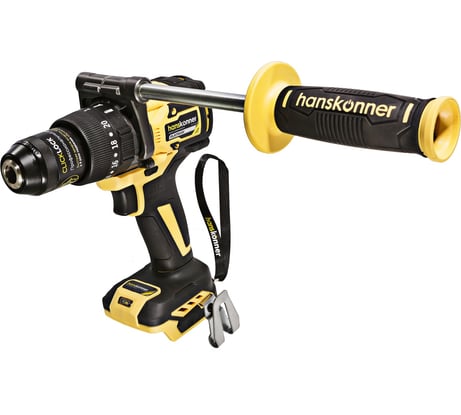 Аккумуляторная дрель Hanskonner б/щ удар PLATINUM, 18В, 1BatterySystem, 165 Нм,13 мм, без АКБ и ЗУ HCD18165BL