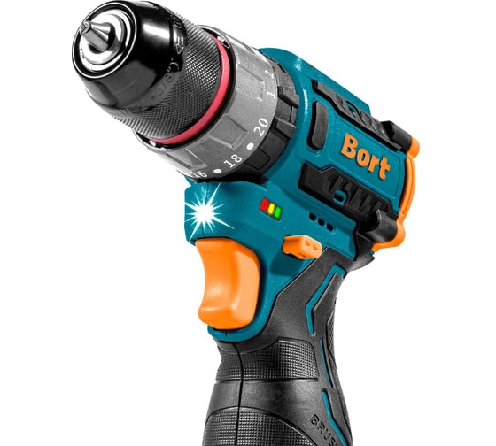 Дрель-шуруповерт аккумуляторная ударная BORT BAB-16U (2x2А.ч) 93414882