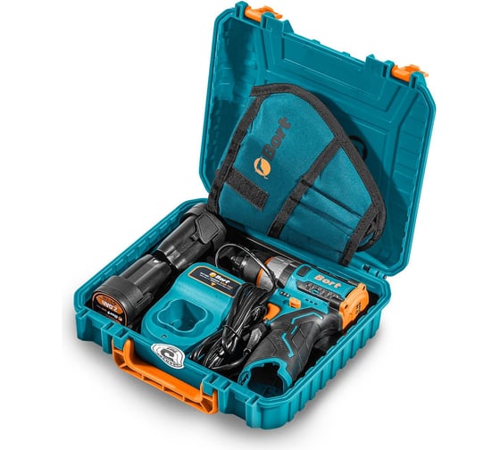 Дрель-шуруповерт аккумуляторная ударная BORT BAB-16U (2x2А.ч