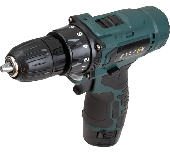 Дрель-шуруповерт аккумуляторная Zitrek Green 12V Plus, 12В, 2x1,5Ач 085-1014