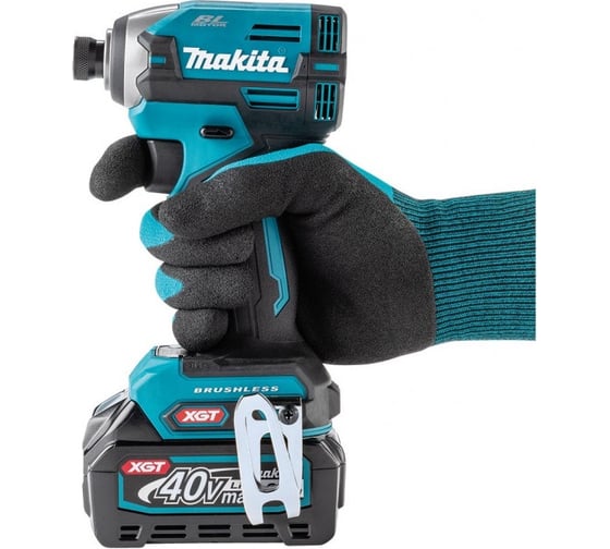 Ударный аккумуляторный шуруповерт Makita XGT BL 40В, XPT, 1/4", 210 Нм, 4+1 Т режим TD003GZ