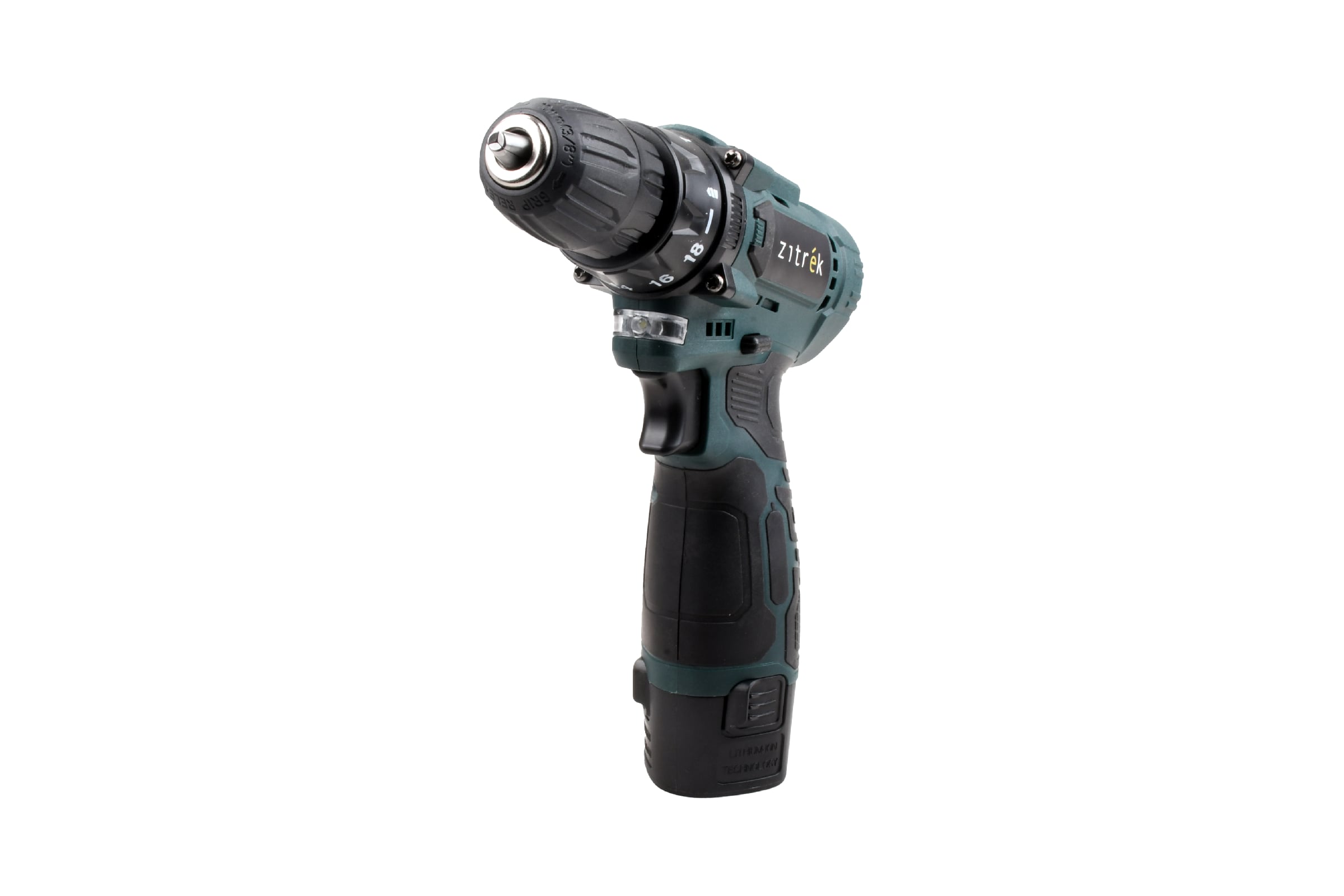 Дрель-шуруповерт аккумуляторная Zitrek Green 12V Max, 12В, 2x2.0Ач 085-1016 — фото 3
