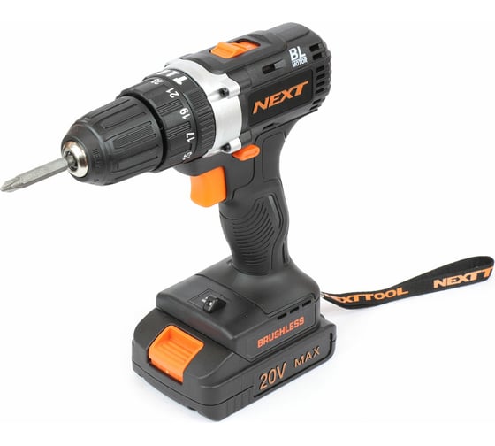 Аккумуляторная дрель-шуруповерт NEXTTOOL ACD-20BLS MAX 20В 500011