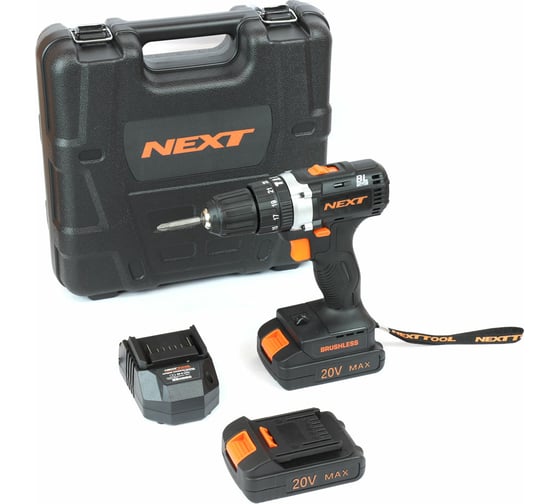 Аккумуляторная дрель-шуруповерт NEXTTOOL ACD-20BLS MAX 20В 500011
