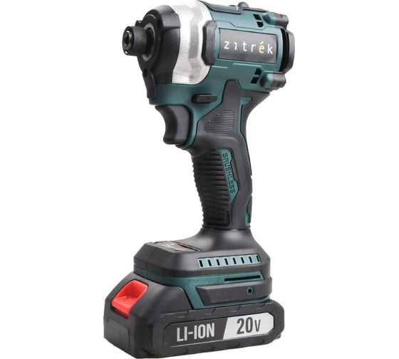 Винтоверт аккумуляторный ударный бесщеточный Zitrek DKIS20 PRO, 20В, 200 Нм, 1x2.0Ач 085-1017