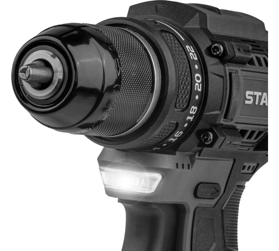 Аккумуляторная дрель-шуруповерт Ставр 12V, BL, 32/14 Нм, Stavr SDD 12BL-2K, БЗП 10мм металл, 0-400/1450 об/мин 9020100403