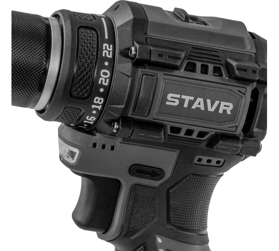 Аккумуляторная дрель-шуруповерт Ставр 12V, BL, 32/14 Нм, Stavr SDD 12BL-2K, БЗП 10мм металл, 0-400/1450 об/мин 9020100403