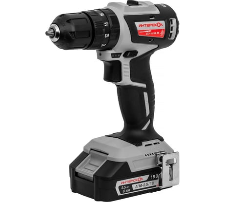 Бесщеточная аккумуляторная дрель-шуруповерт Интерскол ДАУ-10/18В 44 МиниМАКС (Li-ion, кейс, 2 аккум., 2,5 Ач, ЗУ) 769.2.2.45