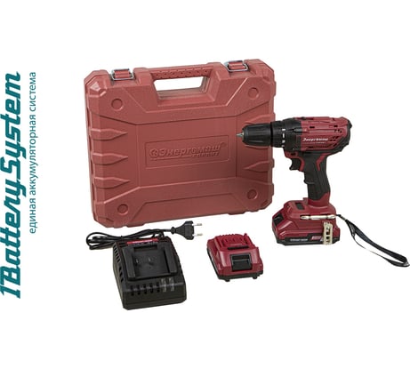 Аккумуляторная дрель-шуруповерт Энергомаш ГАРАНТ ДШ1-18Л