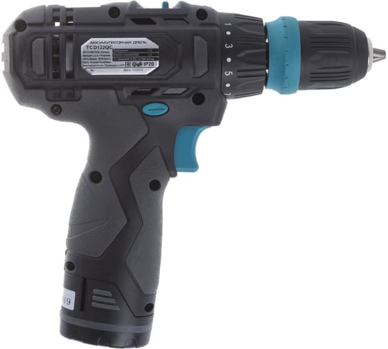 Аккумуляторная дрель-шуруповерт TESLA TCD122QC 623030