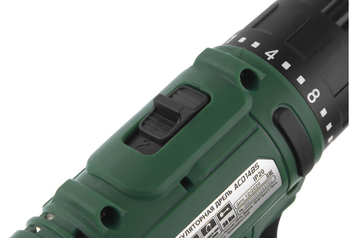 Аккумуляторная дрель-шуруповерт Hammer Flex 14.4 В, 2x2 Ач, 10 мм, 0 ...