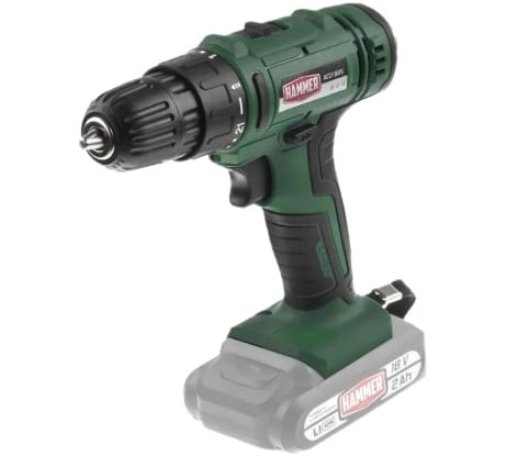 Аккум.дрель Hammer ACD18BS, 18В 2x2Ач 10мм, 2 акк. Li-ion, 18В, 45 Нм, В КЕЙСЕ 680329