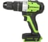 Ударная аккумуляторная дрель-шуруповерт Greenworks GD24DD60 3704107 2