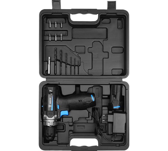 Аккумуляторная дрель-шуруповерт DEKO GCD12DU3 SET3 в кейсе + оснастка 13 шт, 12В, 2х1.5Ач, з/у 063-4097