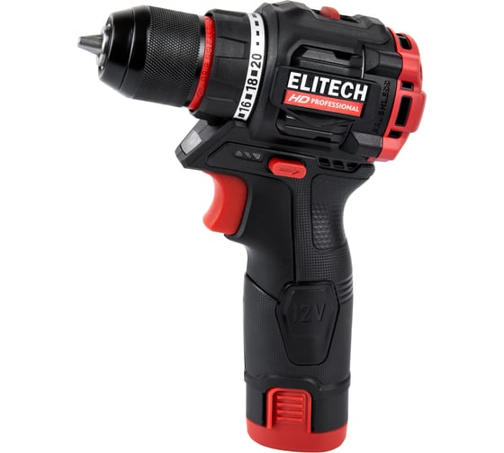 Дрель аккумуляторная Elitech CD 12L2 (E2201.038.01) HD 205713