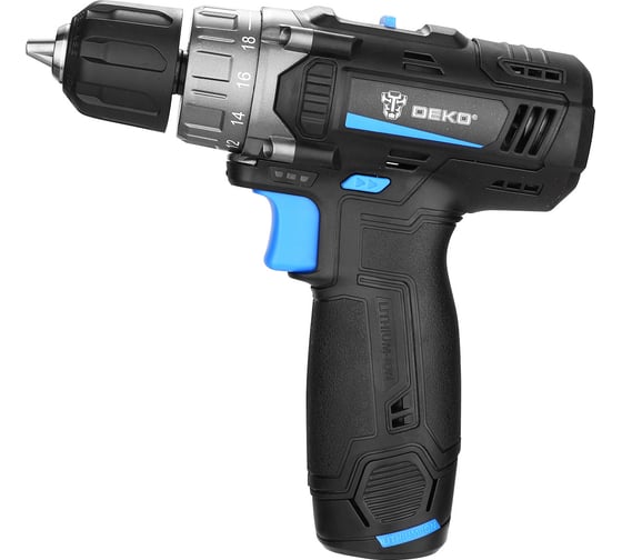 Аккумуляторная дрель-шуруповерт DEKO ZKCD12, 12В, 1x1.5Ач 084-1008