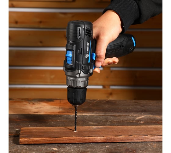 Аккумуляторная дрель-шуруповерт DEKO ZKCD12, 12В, 1x1.5Ач 084-1008
