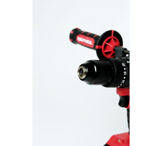 Ударная дрель с литий-ионным аккумулятором REDTOOL CS-1150SET 20В, 4000мАч, 90Нм, 2 скорости RT 1150
