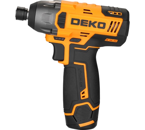 Винтоверт аккумуляторный ударный DEKO DKIS12FU-Li, 12В, 1x2.0Ач 085-1110
