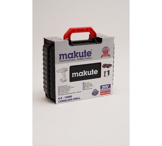 Дрель-шуруповерт аккумуляторная Makute с фиксатором вала (20В, 30Нм) CD227-LX-2B