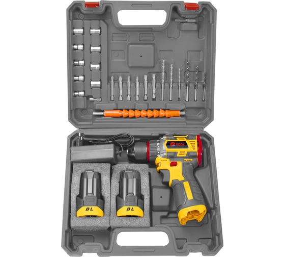 Аккумуляторная дрель EDON AD-16BL набор 24891