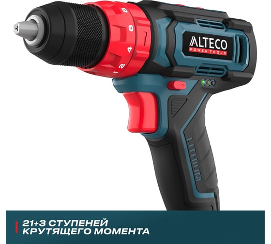Ударная аккумуляторная дрель шуруповёрт ALTECO CID 21-35 71402