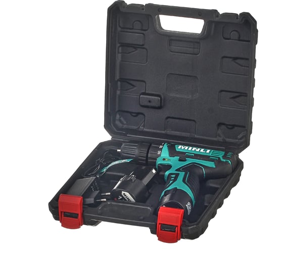 Аккумуляторная дрель-шуруповерт MINLI 10mm 22N.m Li-ion 12Vx2 DC102.2