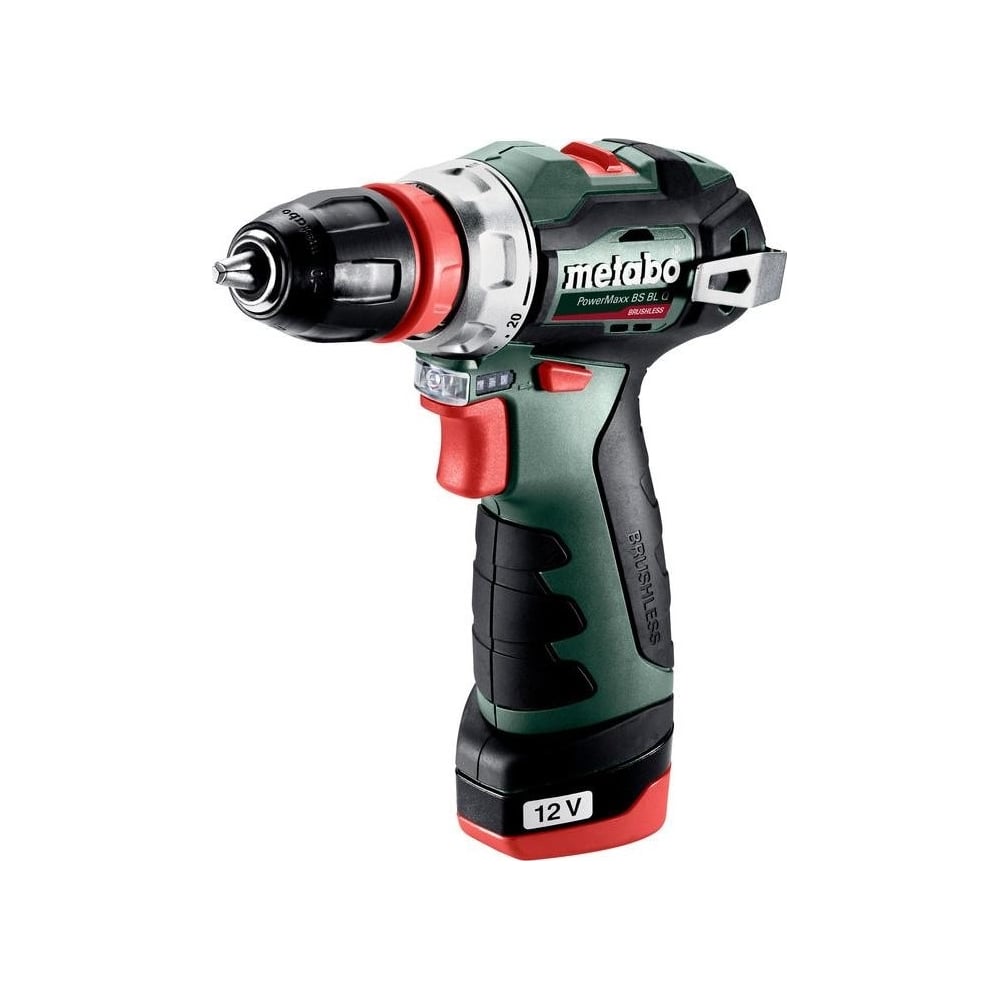 Аккумуляторная дрель Metabo PowerMaxx BS BL Q -шпв, бесщеточный 2x2.0Ач ...