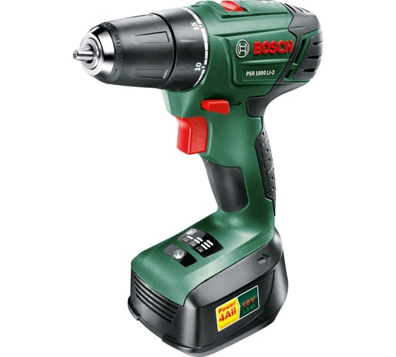 Аккумуляторная дрель-шуруповерт Bosch PSR 1800 LI-2 06039A310U