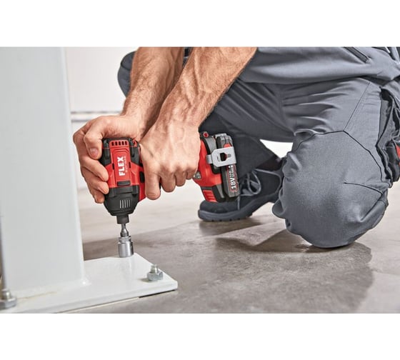 Двухскоростная аккумуляторная дрель-шуруповерт FLEX ID 1/4" 18.0-EC 459690