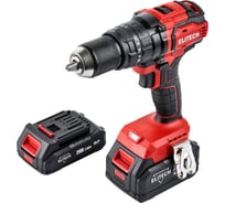 Дрель аккумуляторная Elitech ДА 20УБЛ2 (20В, 2Ач+4Ач, 70Нм) 205680