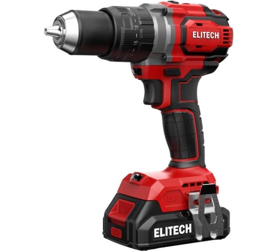 Дрель аккумуляторная Elitech ДА 20УБЛ2 (E2201.047.02) 205680