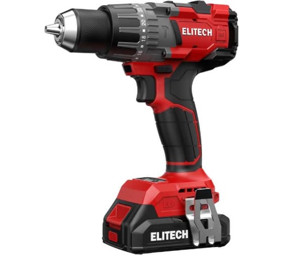 Дрель аккумуляторная Elitech ДА 21УБЛ2 (E2201.048.01) 205682