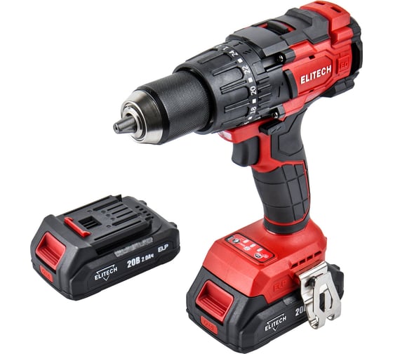 Дрель аккумуляторная Elitech ДА 21УБЛ2 (E2201.048.01) 205682 1