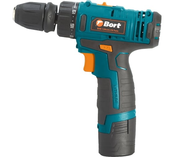 Аккумуляторная дрель-шуруповерт BORT BAB-12Nx2Li-FK-Twin 93410037