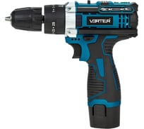 Дрель-шуруповерт аккумуляторный VERTER 12В, 2 АКБ, 1500 мАч, 1500 об/мин, крутящий момент 20 Н*м VER99182