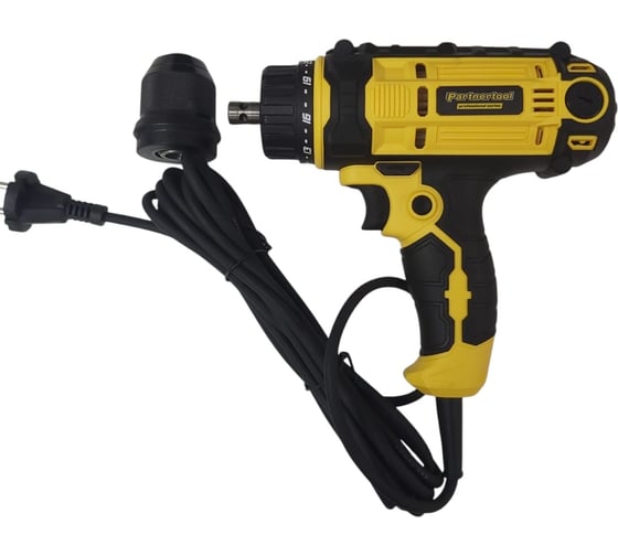 Дрель шуруповерт электрический PARTNERTOOL PED-1000/2-13 SET