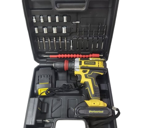 Дрель шуруповерт аккумуляторная PARTNERTOOL PCD-18CSET