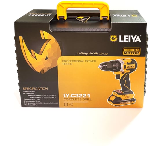 Ударная бесщеточная дрель-шуруповерт LEIYA LY-C3221 1020