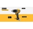 Аккумуляторная ударная дрель-шуруповерт DEWALT 18 В, 2000 об/мин, 34000 уд/мин, с 2 АКБ 5 Ач и ЗУ, в кейсе TSTAK DCD805H2T DCD805H2T-QW 10