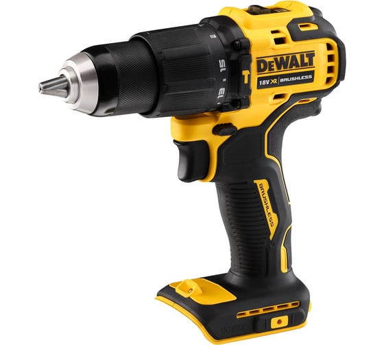 Аккумуляторная ударная дрель-шуруповерт DEWALT 18 В, 1650 об/мин, 28050 уд/мин, без АКБ и ЗУ, DCD709N DCD709N-XJ 1