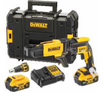 Аккумуляторный ленточный шуруповерт DEWALT DCF620P2K, 18 В, 30 Нм, 4400 об/мин, с 2 АКБ 5 Ач и ЗУ, в кейсе TSTAK DCF620P2K-QW