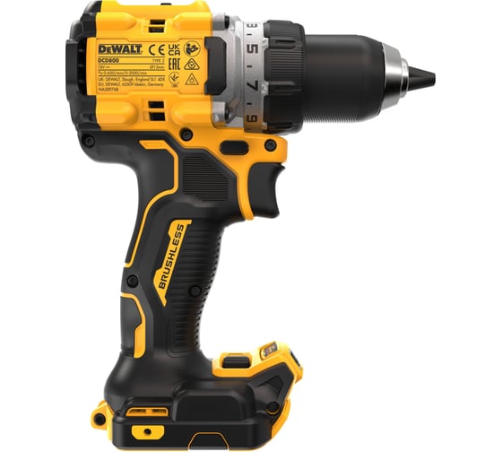 Аккумуляторная дрель-шуруповерт Dewalt 18 В, 2000 об/мин, с 2 АКБ 5 Ач и ЗУ, в кейсе TSTAK DCD800H2T
